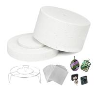 Microwave Kiln 7.7×4.3in Mini Kiln with 10 Sheets & Gaskets 22PCS/Set for Pottery, Glass Fusing, Jewelry DIY Crafts Art Supplies.