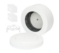 Microwave Kiln Kit for Fusing Glass and Clay Pottery, Ceramic Fiber Mini Kiln with Stand & Liner Paper for DIY Jewelry Making, Microwave