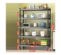 Microwave Kitchen Shelf Cart 4-5 Tier Rolling Coffee Station with Storage Shelves Space-Saving nizer for Efficient Kitchen Use and Easy Access