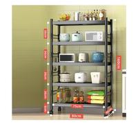 Microwave Kitchen Shelf Cart 4-5 Tier Rolling Storage nizer Coffee Station with Wheels Space-Saving Design for Home and Kitchen nization