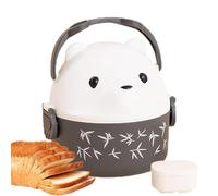 Microwave Lunch Box | Lunch Box for Kids Spectacled Bear - Microwave Safety Carrying Handle Insulation Bag, Reusable Tote Bag with Handle for Work, Picnic
