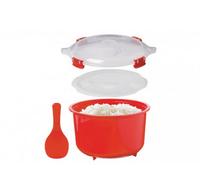 Microwave Lunch Box Rice/Soup/Vegie Steamer Container Hot Food Bowl Klip-It