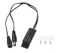 Microwave Motion Sensor Switch DC5-24V 5.8GHz Human Body Detector for LED Strips 360 Degree Coverage 63.5mm(black)