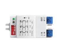 Microwave Motion Sensor Switch Module, 5.8GHz, Adjustable Distance up to 8M & Delay 8s-12min, AC 100-240V, Fire-Resistant, with Press-Type Terminal for Easy Installation, White