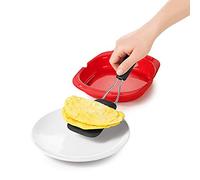 Microwave Omelette Pan,Egg Omelette Maker,Non Stick Silicone Omelette Maker,Egg Roll Baking Pan,Foldable Omelette Maker,Silicone Omelette Tool,for Families, College Students, Offices, Workers