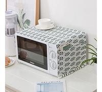 Microwave Oven Cover Elegant Dustproof Cover Toaster Cover Microwave Oven Protector Kitchen Anti-Oil Towel-Green Wheat Ears