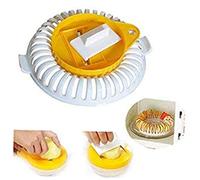 Microwave Oven Potato Chips Maker Apple Fruit Potato Crisp Chip Slicer Snack Maker DIY Set Tray Kitchen Tool Random Color
