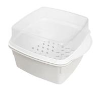 Microwave Oven - Professional Premium Steam Bowl, Fish Steamer, Microwave Cookware, Bowls, Food Containers for Home Kitchen, BPA Free, Dishwasher Safe, Vented Blanket