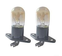 Microwave Oven Replacement Light Bulbs 2pcs 250V 2A 20W Lamp Globes with 2 Pins Connector Fit for Majority of Microwave Ovens