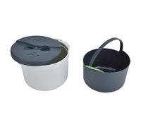 Microwave Oven Special Utensils Rice Cooker Heating Cooking 2l Food Grade Pp Material Rice Box Rice Cooker Set (Green)