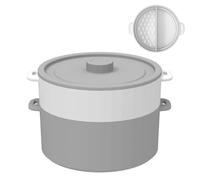 Microwave Oven Steamer | 7.4x4.92 inches Veggie Microwave Cooker Steaming Pot | Heat-Resistant Double-Layer for Baby Food Corn Pasta Meal Preparation Home Kitchen Restaurant