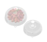 Microwave Plate Cover - Splatter Guard Lid, Ventilated Cake Dome | Transparent Kitchen Plate Shield, Steam Release Cover Tray, Multi-Use Oven Safe Cap for Hotels Kitchens Canteens Meal Prep