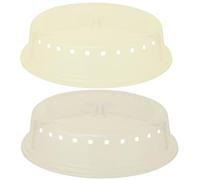 Microwave Plate Covers Dishwasher Safe Microwave Cover For Food, Ventilated Microwave Plate Cover, Transparent Anti-Splatter Cover Guard, 26cm Diameter X 7cm Height (approx) - 2PACK Sucasa