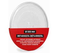 Microwave Plate Glass Diameter 255 mm with Original Code DE7400027A DE74-00027A 11002491 3517203600 3517203610 4055261129 125700000000990 2622 100500 0004 9178007706 00089530 00260948 434603 1062071