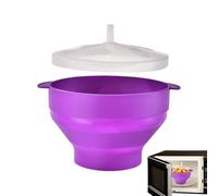 Microwave Popcorn Bowl - Heat Resistant Silicone Bowl Microwave Popcorn Machine | Practical Popcorn Bowl With Lid For Kitchen, Restaurant, Kitchen But