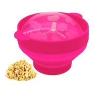 Microwave Popcorn Bowl - Small Bowl with Lid, BPA Free, Large Capacity | Flower Design Popcorn Maker for Movie Night Game Party Family Kitchen Healthy Snack Preparation