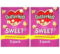 Microwave Popcorn Butterkist 2 Boxes Sweet Variety 3 x 60g Bags in Each Box Instant Party Night In Cinema Food Sweet