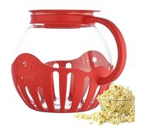 Microwave Popcorn Maker, 2.L Borosilicate Glass Popcorn Microwave Bowl with Lid and Handles, Microwave Borosilicate Glass Bowl & BPA, For kids Movie Nights