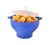 Microwave Popcorn Maker - collapsibles Food-Grade Silicone Popcorn Popper Bowl with Lid, Hot Air Popcorn Popper Bowl, Popcorn Bucket for Kitchen Restaurant
