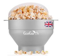 Microwave Popcorn Maker, Food-Grade Popcorn Bowl, Dishwasher Safe, Foldable | EcoEarth Collapsible Silicone Popcorn Bowl, Microwavable for 2-4 mins, BPA-Free Hot Air Popcorn Maker for Air Popped Popcorn