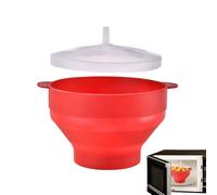 Microwave Popcorn Maker - Silicone Foldable Popcorn Pòpper Bowl, Microwave Hot Air PopcornPopper With Lid & Handles | Bpa-frée And Dishwasher Safe For Family Movie Nights, Home, And Travel