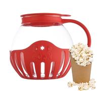 Microwave Popcorn Maker With Lid, 2.13 Liter Popcorn Microwave Kettle With Handle, High Temperature Resistant, Healthy Less Fat, Pop Corn Air Poppers For Kids Movie Nights Parties Home