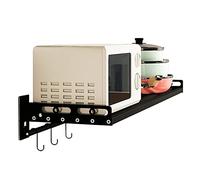 Microwave Rack Stand - Stainless Steel Folding Microwave Holder, Wall Mount Bracket Shelf for Kitchen Storage, Multifunctional Oven Rack