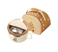 Microwave Ramen Bowl Set - Cute Capybara Bowl for Women Men, Portable Tableware with Multi-Use Function, Noodle Soup Salad Fruit Cereal Dish for School Dorm Office, 1150 g