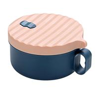 Microwave Ramen Cooker, 1200ML Noodle Bowl with Lid and Chopsticks, Portable Soup Cooker for Home, Office, College Dorm Room, BPA Free (Pink and Blue)