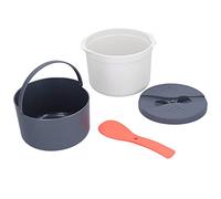 Microwave Rice Cooker, Household Microwave Oven Rice Cooker Set 2 Layer Rice High Temperature Proof Steam Pot