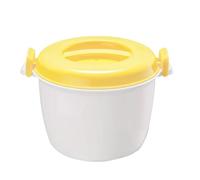 Microwave Rice Cooker Microwave Rice Cooker Steamer Oven Veggie Cookware Cooking Soup Pressure Pots Bowl Micro Vegetable Container(Large Yellow)