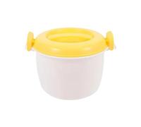 Microwave Rice Cooker Microwave Rice Cooker Steamer Pot Pastamaker Cookware Cooking Soup Pressure Pots Bowl Micro Vegetable Container(Yellow-S)