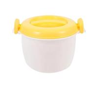 Microwave Rice Cooker Microwave Rice Cooker Steamer Pot Veggie Cookware Cooking Soup Pressure Pots Bowl Micro Vegetable Container(Yellow-L)