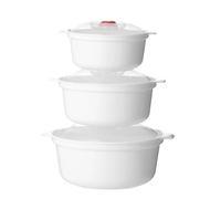 Microwave Rice Cooker Microwave Rice Cooker Vegetable Container Insulated Lunch Box Steamer Heating Bowl with Lid Cookware(SET)