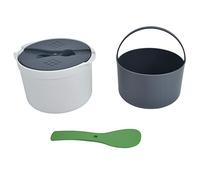 Microwave Rice Cooker Set, Kitchen Microwave Rice Maker Food Grade PP (Green)