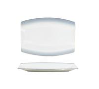 Microwave-Safe 9-Inch Ceic Dinnerware Set, Chinese Round Glaze with d & Gray Gradient, Includes 12-Inch Boat-Sd Fish Tray, Ele T for Dining