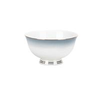 Microwave-Safe 9-Inch Chinese Ceic Dinnerware Set - Round Glaze with d & Gradient Gray Bowl & Plate, Ele T for Home & Restaurant Use