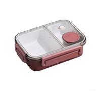 Microwave Safe Divided Container 22.5cm For Office | Three separate zones, prevents flavor mixing, balanced nutrition, microwave safe, school office use