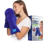 Microwave Safe Therapy Mittens with Flax Seeds - Moist Heat Therapy Relief for Hands and Fingers for Stiff Joints, Trigger Fingers, Inflammation, Raynauds, Carpal Tunnel, Natural Aromatherapy Gloves