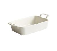 Microwave Scandinavian Western Ceramic Oven Pizza Pan Home Baking Microwave Creative Buffet Double Ear Plate for Wedding Gift(10 inches)