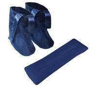 Microwave Slippers/Neck Wrap Set - Heat Up in the Microwave Gift Set of Slippers and Neck Wrap Scarf, COSY Heated Boots Cold Sore Tied Feet Neck, Warmth and Comfort Super Soft Material