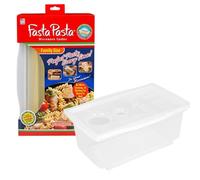 Microwave Spaghetti Cooker -The Original Fasta Pasta Family Size- Quickly Cooks up to 8 Servings- No Mess, Sticking, or Waiting for Water to Boil- Perfect Al Dente Pasta Every Time