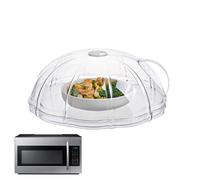 Microwave Splash Guard - 320G Transparent Heating Lid, Splash-proof Food Protection, Steam Vent Kitchen Protector, Reusable, Transparent Cooking Protector for Worktop