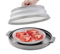 Microwave splash guard -folding e -ren g of oven cover and bottom oven: multifunctional splash guard, steam tray, heat-resistant PP without fear