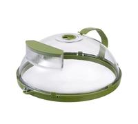 Microwave Splatter Cover Clear Expandable Retractable High Temperature Water Fillable Design for Kitchen Supplies Transparent Material 552g