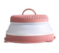 Microwave Splatter Cover Collapsible Microwave Food Cover 10.6'' Vented Microwave Plate Cover Round Microwave Splatter Guard with Handle for Food