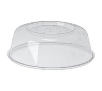 Microwave Splatter Cover Lid 26cm - BPA-Free Food Cover for Microwave Heating, Ventilated Anti-Splash Plate Cover, Reusable Kitchen Food Protector, Grey Transparent Microwave Cover
