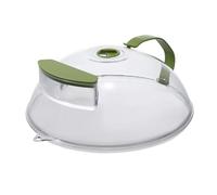 Microwave Splatter Cover, Microwave Plate Cover Lid Professional Microwave Food Anti Sputtering Cover with Handle Keeps Microwave Oven Clean(Clear)