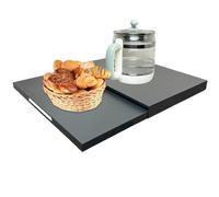 Microwave Stand Rack, 18.5"x14.2" Space-Saving Pull-Out Shelf, Sturdy Countertop nizer for Oven, Rice Cooker, Coffee Machine - Kitchen & Restaurant Storage Solution