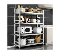 Microwave Stand with StorageHeavyDuty Kitchen Organizer 70x40x150CM Ideal for Kitchens Dining Rooms Living Rooms & Studies Maximizes Space Efficiency.